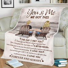 The Day I Met You Couples  - Personalized Photo Blanket - Gifts For Couples