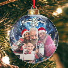 Family Christmas Bauble Shaped - Customized Acrylic Ornament - Christmas Gift For Familly