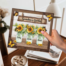 Grandma's Little Garden - Personalized Customized 2-Layered Wooden Plaque - Gift For Family, Grandparents