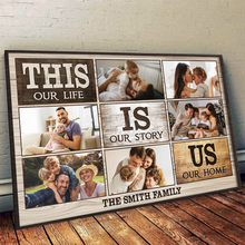 This Is Us Custom Photo Collage Canvas, Family Photo Gift