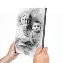 Custom Add Deceased Loved One, Memorial Gift, Add Person to Photo, Family Portrait Different Photos, Combine Photos Canvas