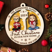 Christmas In Our Home - Personalized 2-Layered Wooden Ornament - Christmas Gifts For Husband, Wife