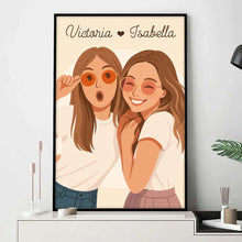 Faceless Art Style Vertical - Turn Your Photo Into Faceless Art Style - Gift For Family Members, Couple, Best Friends