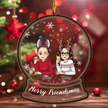 Merry Friendsmas - Friendsmas Ornament - Christmas Gifts For Besties Personalized Custom Acrylic Ornament