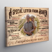 Custom Photo Personalized Canvas - A Letter In Memory Of Our Happiness  Special Gifts For Couples