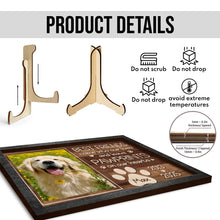 Custom Photo Pawprints On Our Hearts - Personalized Customized 2-Layered Wooden Plaque - Memorial Gift For Pet Lover