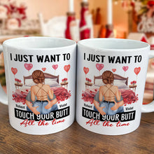 I Adore You And Love - Customized Personalized Mug - Holiday Gift For Couples, Lovers, Husband Wife