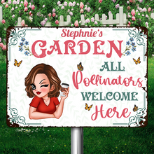 And Into The Garden I Go - Gift For Gardening Lovers - Personalized Custom Classic Metal Signs