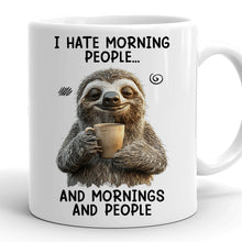 I Hate Morning - Customized Personalized Mug - Christmas Gift For Family Friend Coworkers