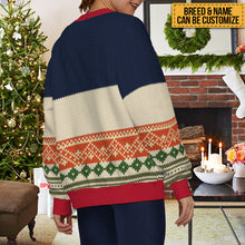 Cat Dad/Mom Winter Cat Sweater Shirt - Ugly Sweater - Gifts For Cat Lovers Personalized Custom Ugly Sweater