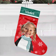 Custom Photo Cartoon - Personalized Customized Stocking - Gift For Family, Bestie, Sister, Brother
