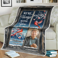 I'm Always With You - Personalized Photo Blanket - Sympathy Gift For Memorial