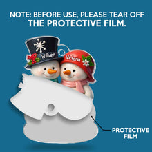 Growing Old Together 3D Effect Couple Snowman - Personalized Acrylic Ornament - Christmas Gift For Family Member, Couple