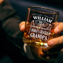 No.1 Forever Premium Quality - Personalized Custom Whisky Glass - Father's Day Gift For Dad, Grandpa, Husband, Him