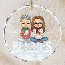 Sistas Forever - Personalized Glass Ornament - Christmas Gift For Besties, Sistas, Sisters