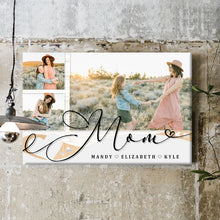 Custom Photo - Love You Mom - Personality Customized Canvas - Gift Mom Mother's Day Gift