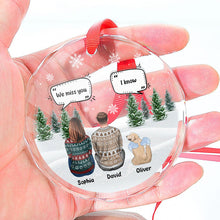 I Miss You More Each Day Personalized Custom Glass Ornament Christmas Memorial Gift For Dog Lovers