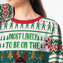 Most Likely To Be On The Naughty List - Personality Customized Ugly Sweater - Christmas Gift For Pet Lover - Gift For Pet Dad Pet Mom