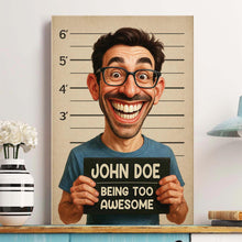 Custom Photo Funny Art Caricature Style - Personalized Customized Canvas - Unique Gift For Family Members, Best Friends, Siblings