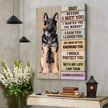 I Saw You I Loved You - Pet Gifts, Memorial Gifts Personalized Custom Framed Canvas Wall Art
