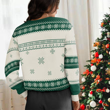 Custom Photo Happy Christmas - Customized Personalized Ugly Sweater - Gift For Family Couple Friend