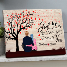 God Gave Me You - Personality Customized Canvas - Gift For Husband Wift Bf Gf Couple