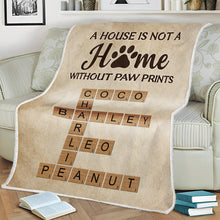 Custom Crossword Of Your Pets Blanket - Personalized Photo Blanket - Gift For Pet Lovers, Dog Lovers, Cat Lovers