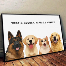 Cute Art Style Of Your Fur Angels - Personalized Customized Canvas - Lovable Gift For Pet Lovers