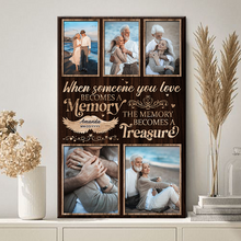 Custom Photo - When Someone You Love - Personality Customized Canvas - Gift For Loss Memorial Gift