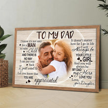 I Know It's Not Easy - Personalized Customized Canvas - Gift For Father