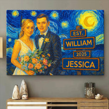 Starry Night Photo Theme For Loved One - Turn Your Moment Into An Art Piece - Anniversary Gift For Couple, Him, Her, Husband, Wife