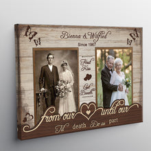 Custom Photo Personalized Canvas Keep Happiness Here Gifts For Our Happy Marriage For Couples