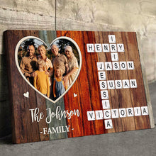 Custom Photo Forever A Family - Personalized Customized Family Canvas - Christmas Gifts For Family Members