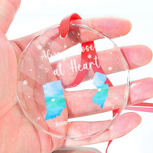 I Wish We Lived Closer - Customized Personalized Glass Ornament - Gift For Couple Husband Wife