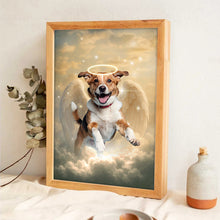 Pet Loss With Halo & Wings Heavenly - Personalized Customized Canvas - Memorial Gift For Pet Lovers