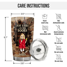 Just A Girl Who Loves Book Tumbler - Personalized Custom Tumbler - Gifts For Bookworm, Booklovers, Bookaholic