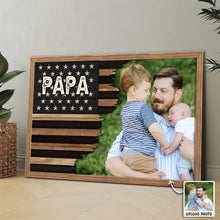 Custom Photo Fatherhood - Customized Personalized Canvas - Father's Day Gift Ideas For Family Members, Father, Dad, Grandpa