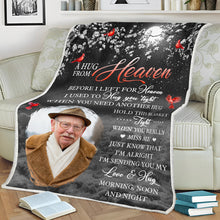 Custom Photo When You Really Miss Me - Personalized Photo Blanket - Christmas Gift, Sympathy Gift For Family Members