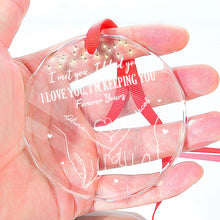 I Love You, I'm Keeping You - Customized Glass Ornament - Christmas Gift For Couple Husband Wife