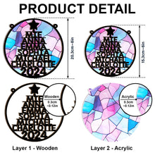 2024 Christmas - Customized Personalized Wooden Cutout Ornament - Family Gift For Home