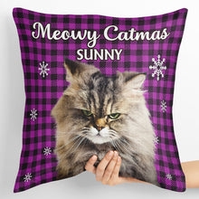 Meowy Catmas - Personalized Pillow - Christmas Gifts For Dog Lovers, Cat Lovers, Pet Lovers
