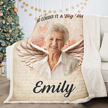 Custom Photo When You Miss Me - Customized Personalized Blanket - Memorial Gift For Loss