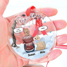 Cherished Memories That Last Forever - Personalized Glass Ornament - Christmas Memorial Gift For Dog Lovers