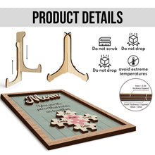 You Are The Piece That Holds Us Together - Personalized Customized 2-Layered Wooden Plaque - Mother's Day Gift For Mom, Grandma, Wife, Her