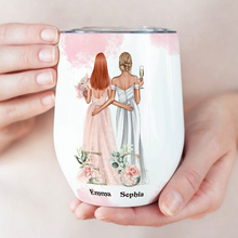 Friend's Wedding Gift - Personality Customized Wine Tumbler - Gift For Best Friend
