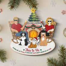 This Is Us - Personalized Wooden Cutout Ornament - Gift For Family, Couples, Husband, Wife, Pet Lovers