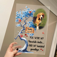 Custom Pet Photo - Memorial Customized Personality Acrylic Plaque - Gift For Pet Lover