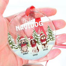 Feliz Navidog - Personalized Glass Ornament - Christmas Gift For Dog Lovers