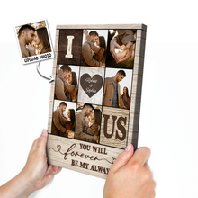 Custom Photo You Will Forever Be My Always - Customized Personalized Canvas - Gift For Couple Husband Wife Valentine's Day Gift Ideas