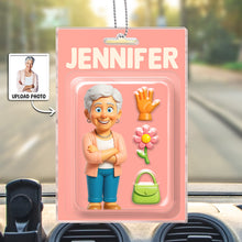 Custom Photo Personalized Mini Figure Packaging Toy Box Style - Personalized Customized Acrylic Car Ornament - Mother's Day Gift For Mom, Family Members and Friends